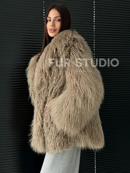 Полушубок из ламы - фото 5