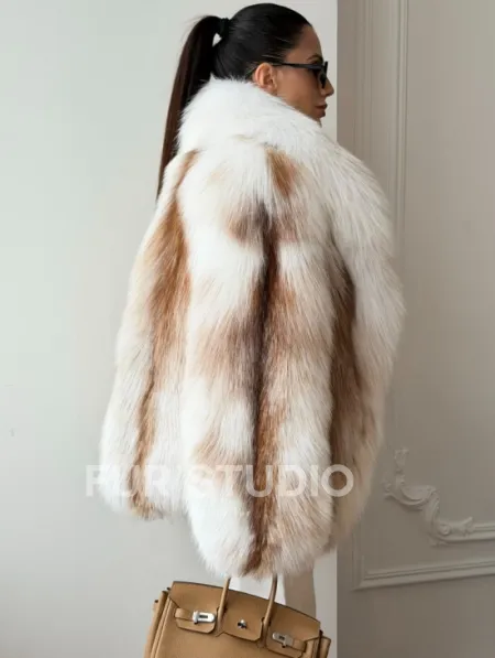 Шуба из меха Marble fox PREMIUM COLLECTION - фото 5