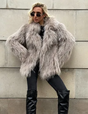 Полушубок из енота с английским воротником - фото 3