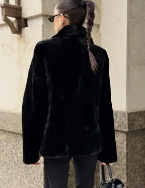 Норковая куртка - косуха из меха стриженой норки - фото 3