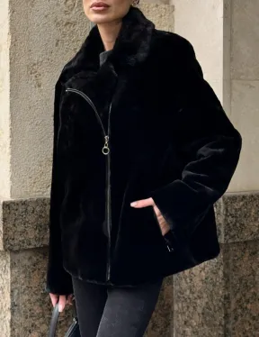 Норковая куртка - косуха из меха стриженой норки - фото 2