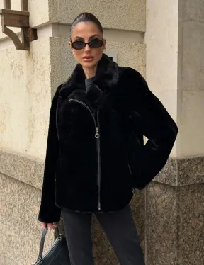 Норковая куртка - косуха из меха стриженой норки - фото 0