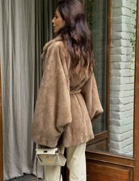 Шуба норковая летучая мышь - фото 3