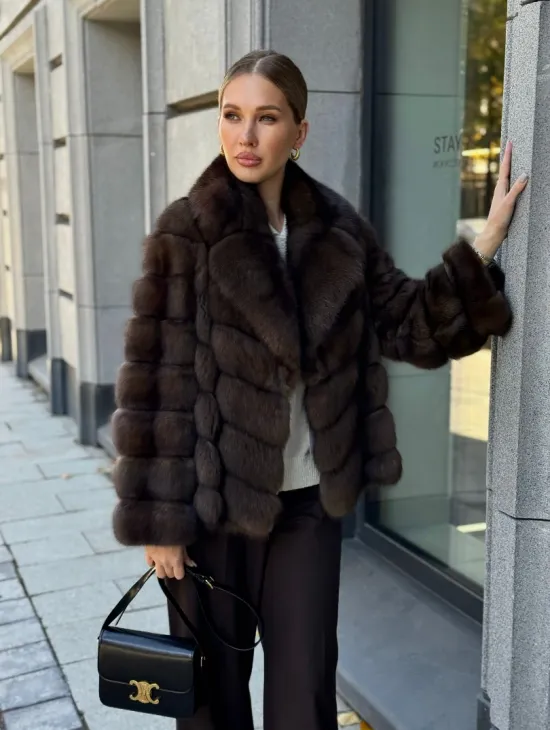 Полушубок из соболя - фото 13