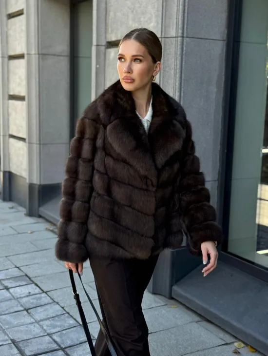 Полушубок из соболя - фото 14