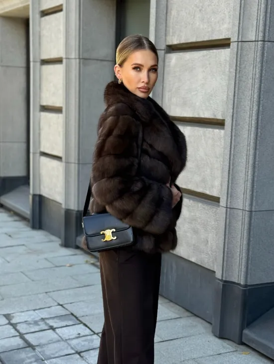 Полушубок из соболя - фото 15