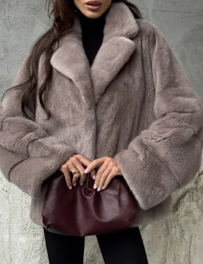 Короткая женская норковая шуба - фото 2