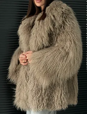 Полушубок из ламы - фото 2