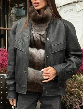 Манишка из кролика рекс под шиншиллу - фото 3