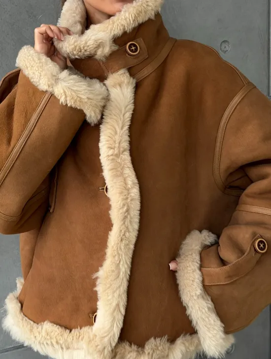 Дубленка - куртка двухсторонняя - фото 2