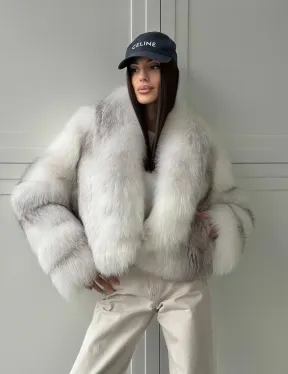 Шуба кроп-топ из лисы finnish cross fox - фото 14