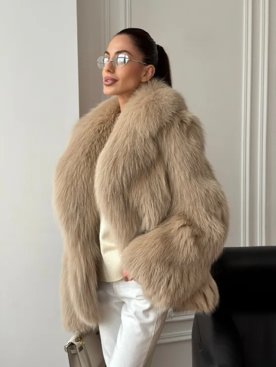 Шуба из лисы в росшив - фото 11