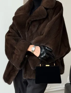 Короткая шуба из натурального меха норки - фото 3