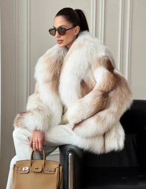 Шуба из меха Marble fox PREMIUM COLLECTION - фото 8