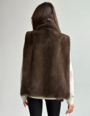 Женская меховая манишка - мех норка - фото 5