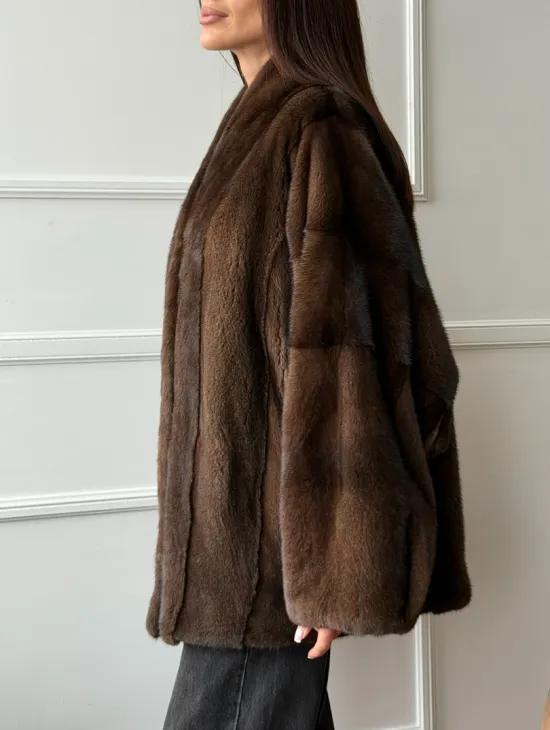 Модный норковый жакет из аукционного меха SAGA FURS - фото 4