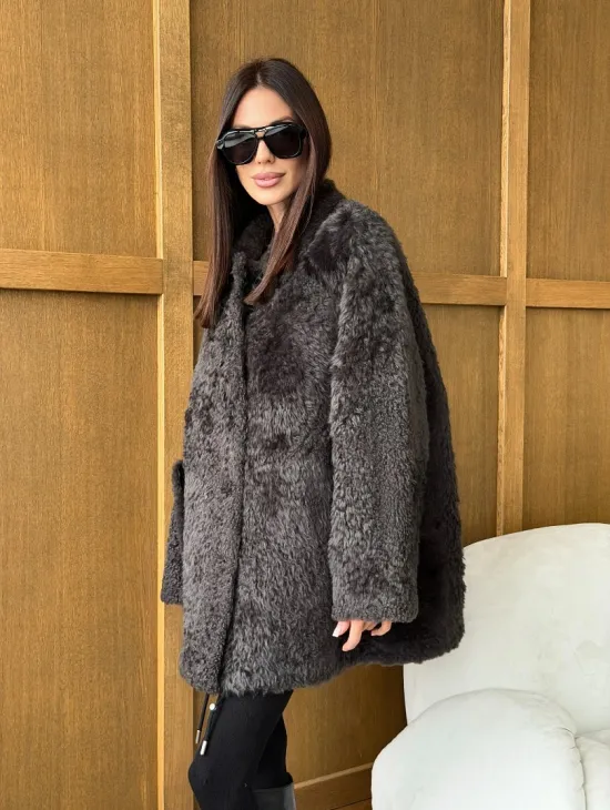 Шуба из овчины - натуральная - фото 12