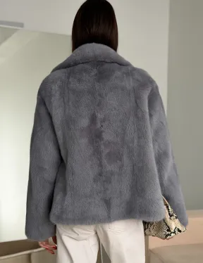 Короткая норковая шуба автоледи - фото 3