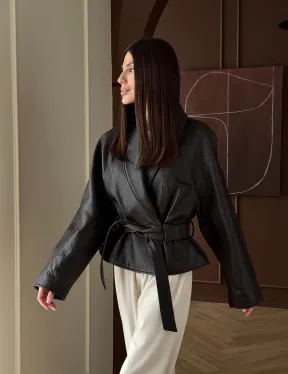 Куртка из натуральной кожи PREMIUM COLLECTION - фото 16