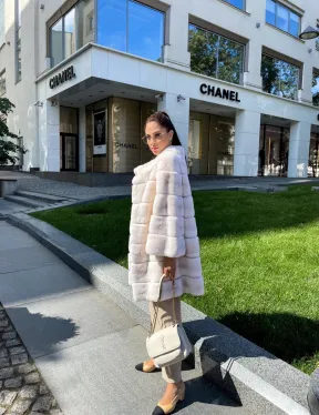 Шуба из кролика рекс - фото 3