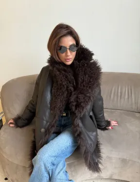 Шуба - дубленка из натуральной овчины (двусторонняя) - фото 8