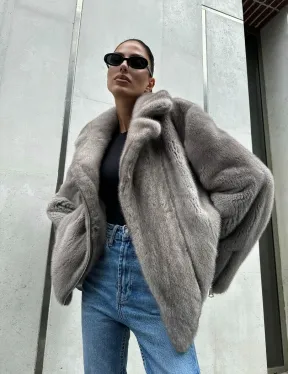 Шуба - косуха из меха норки - фото 0